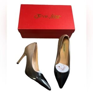 Joy In Love Black and Tan Nude Ombré Stiletto Women's Heels Size 6 Party Event